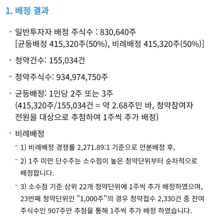  대성하이텍 공모주 청약 결과
