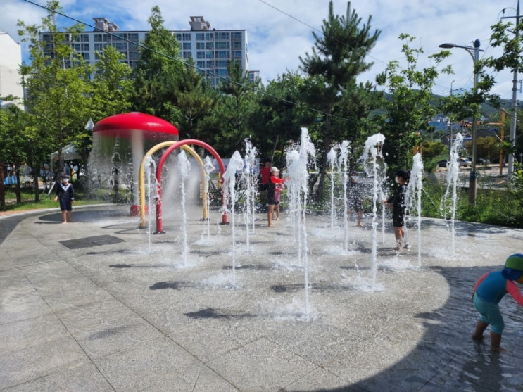  울산 북구 바닥분수 중산동 햇빛어린이공원