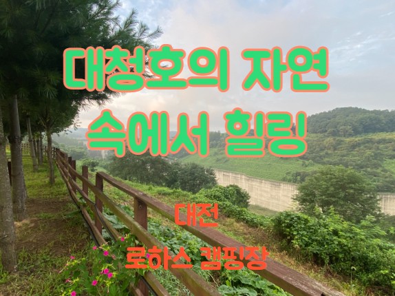 대청호의 자연 속 힐링- 대전 로하스 캠핑장