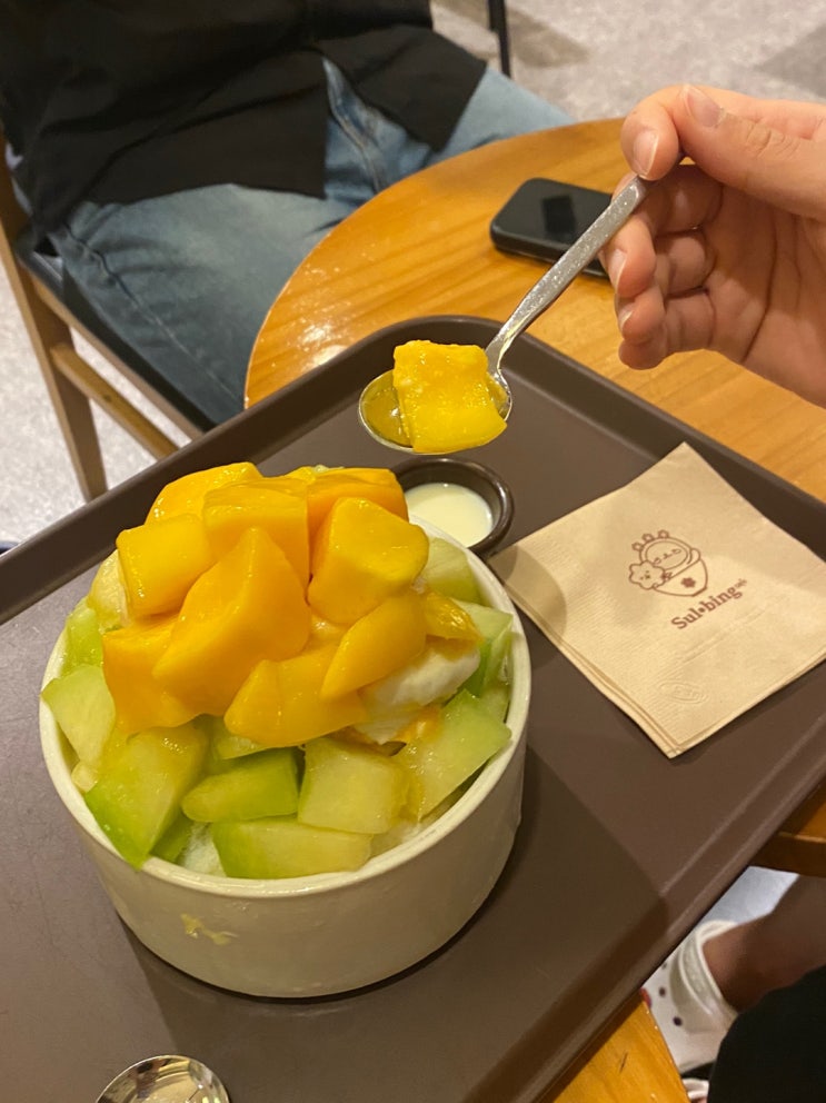  설빙 신메뉴, 망고요거트메론빙수! 제가한번 먹어보겠습니다!