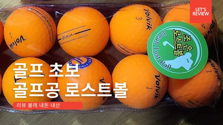  [리뷰] 골프 초보 골린이 여러분 l  제발 골프공은 로스트볼 챙겨가요~ 브이로그 내돈내산
