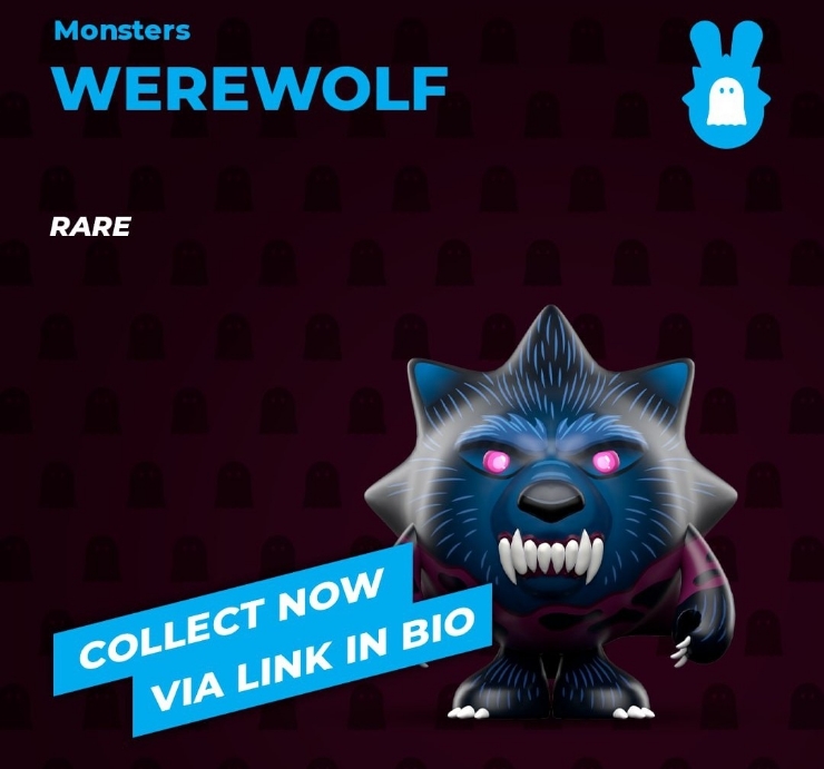  치코앤로코(chikoroko), OpenSea예정, 무료NFT 매일1개 지급, 8월13일 NFT(Gift of the Day) - Werewolf