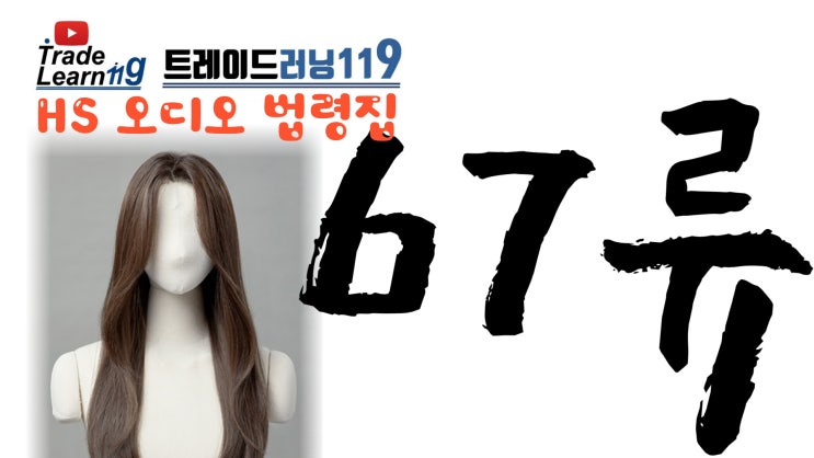  [HS 67류] 어려운 HS 들으면서 외우자!! 2022년 HS, 관세율표 오디오 법령집_67류