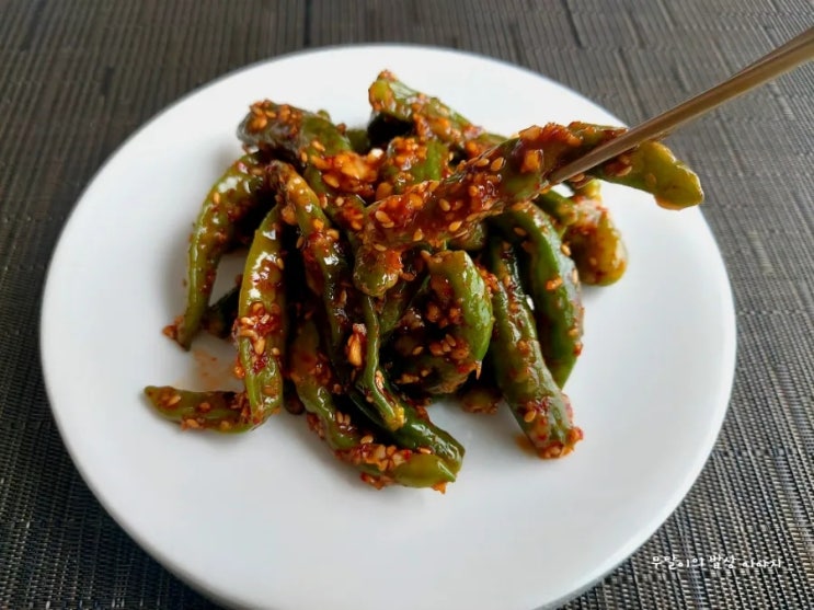  꽈리고추찜 꽈리고추범벅 만드는 법 : 찹쌀가루옷 입히는 팁까지 10분 여름 반찬