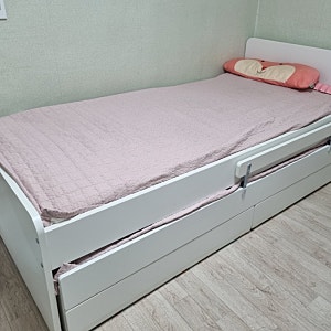 이케아 슬라이딩 수납 침대: 아이 침대로 이케아 슬렉트 침대 1년 쓴 솔직 후기(장점, 단점)