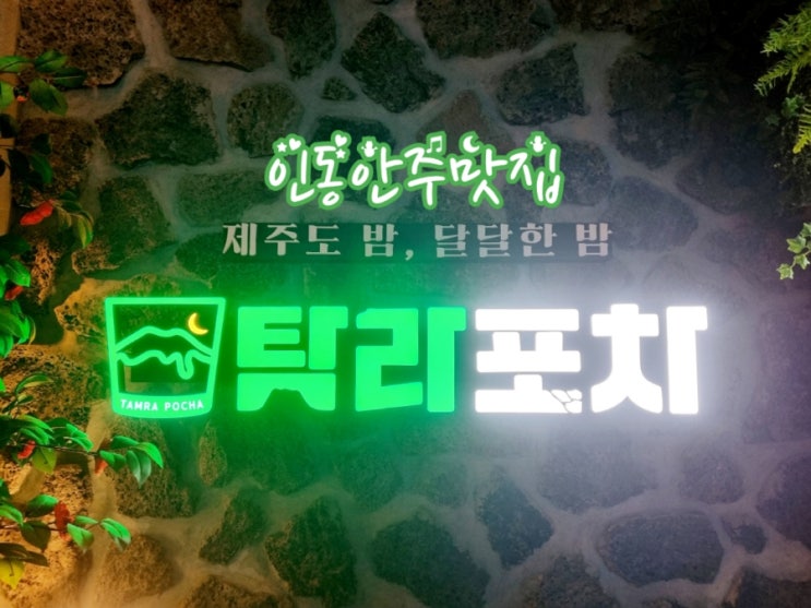  구미 인동안주맛집 탐라포차 (feat. 제주를 담다)