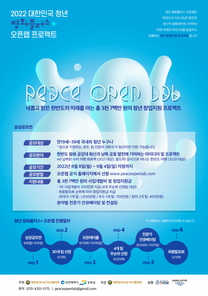  2022 대한민국 청년 평화플러스 오픈랩 프로젝트
