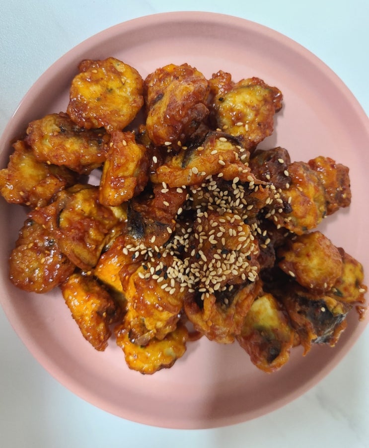  야매요리 가지요리 가지양념강정 (feat. 가지간장강정)