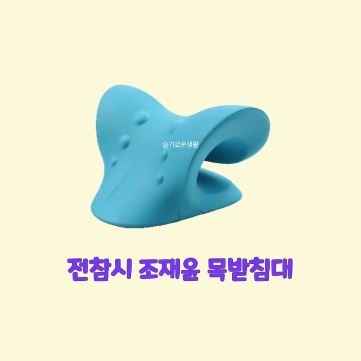  조재윤 전참시212회 목받침대 베개 견인기 교정기 차량용 경추 안마베개