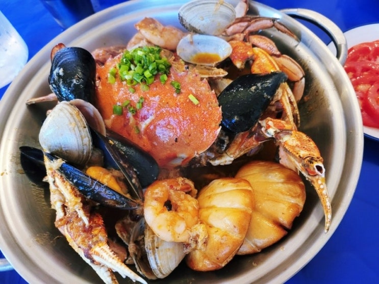 민락동 광안리 포장마차 술집 비치마차 씨푸드칠리크랩, 봉골레술찜 후기