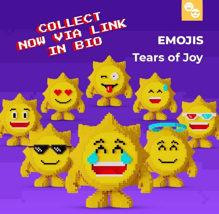  치코앤로코(chikoroko), OpenSea예정, 무료NFT 매일1개 지급, 8월15일 NFT(Gift of the Day) - Emojis - Tears Of Joy
