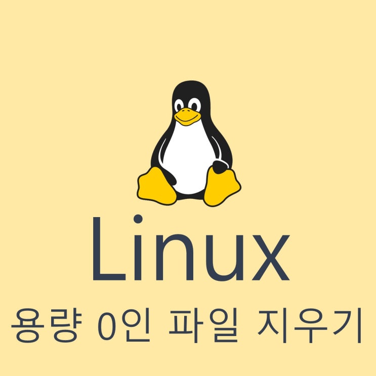 [Linux / find] 용량이 0인 파일 지우기
