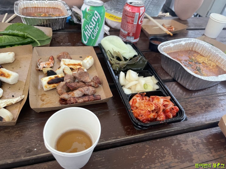와이키키마켓 : 한강뷰 바베큐를 즐겨봅시다.