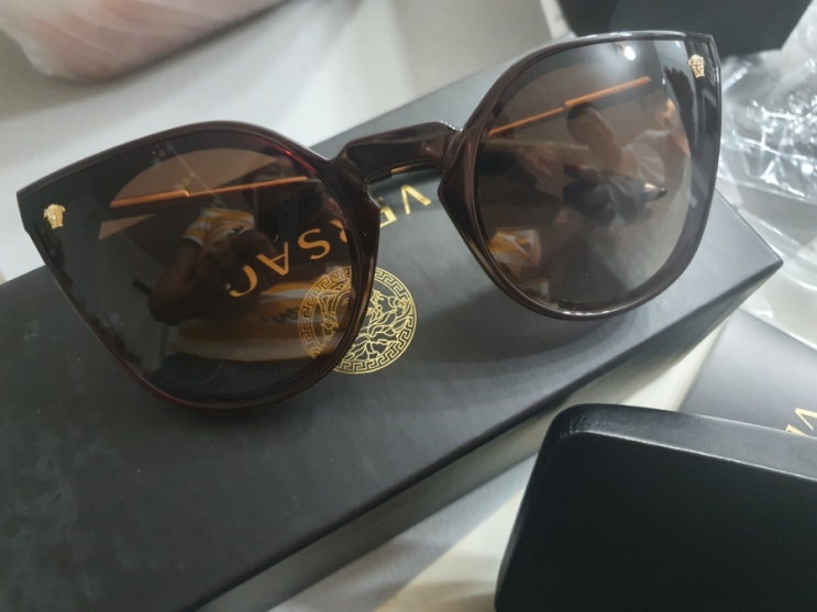 베르사체 선글라스 VERSACE ve4410 캣아이 그라데이션 선물 후기 내돈내산