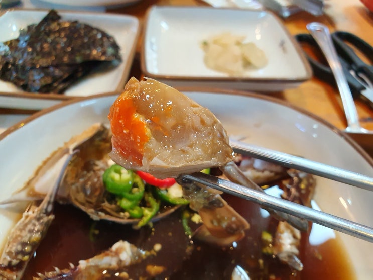  간장게장과 칼국수가 맛있는 대부도 맛집 윤숙이네 우리밀손칼국수!!