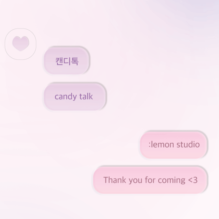  iOS : 캔디톡 (2 color)