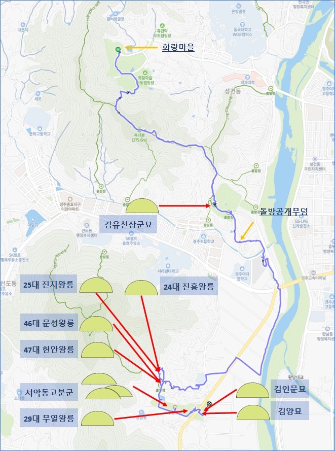   2022 '신라 왕릉 가는 길' 탐방 3/5 (옥녀봉, 김유신장군묘,서악권역-진흥왕릉,진지왕릉,문성왕릉,헌안왕릉,서악동고분군,무열왕릉) 1부