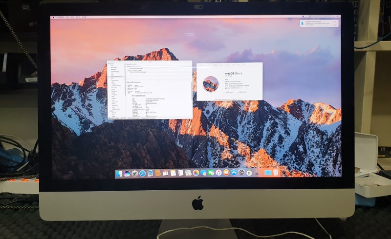 애플 pc 2017 아이맥 27인치 A1419 하드 업그레이드 - 평택 imac 수리