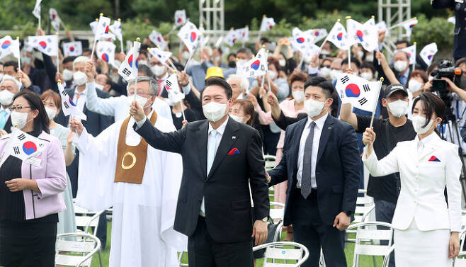 윤석열 대통령의 광복절 경축사. 대체 하고 싶은 얘기가 뭔지?