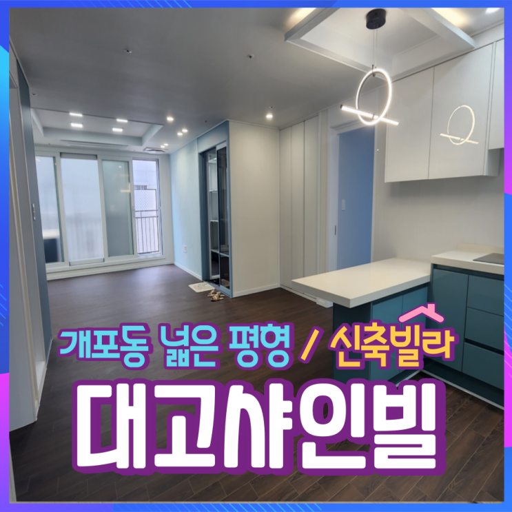 개포동 대고샤인빌 신축빌라 - 넓은 평형대 & 국악고 & 포이초 / 정보 및 타입소개