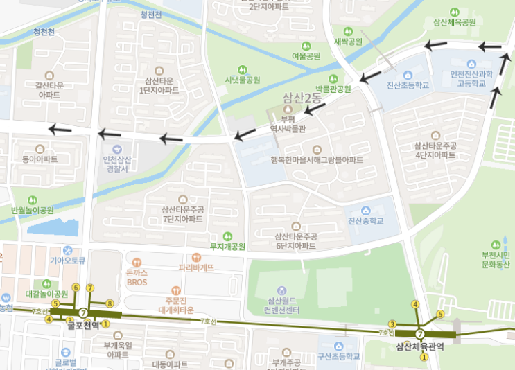  삼산동 서해그랑블과 삼산타운1단지 임장후기