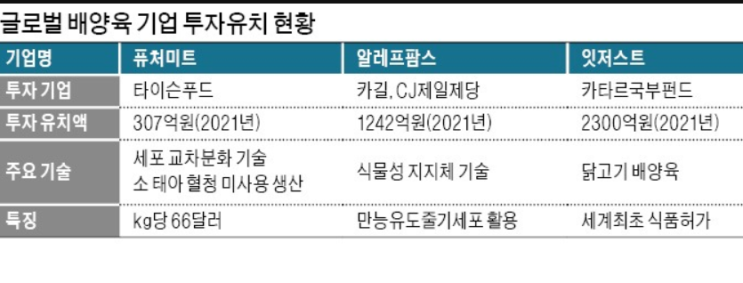 대체육 시장…'식물성 고기', '배양육' 개발 경쟁 대체육 시장…'식물성 고기', '배양육' 개발 경쟁