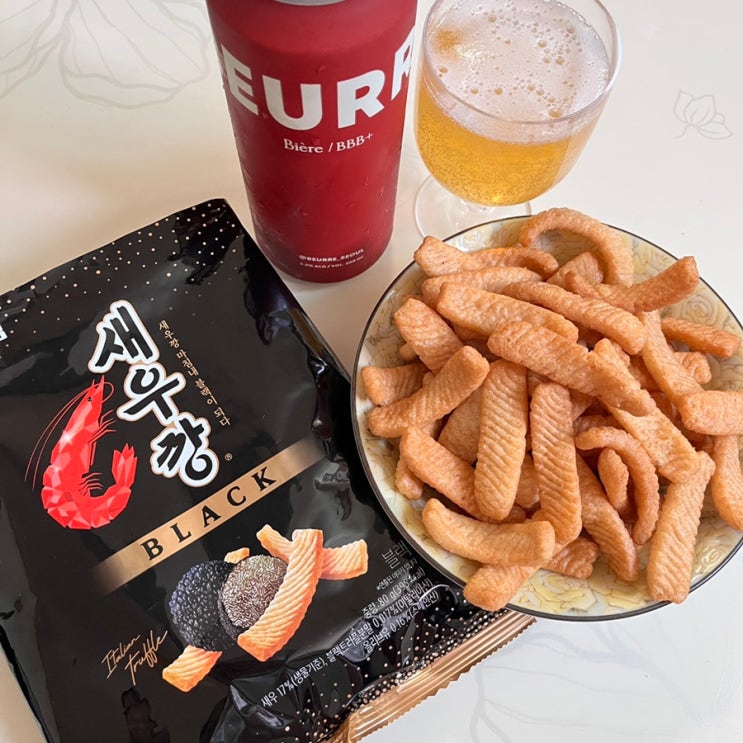  CU 새우깡블랙과 더현대 버터맥주