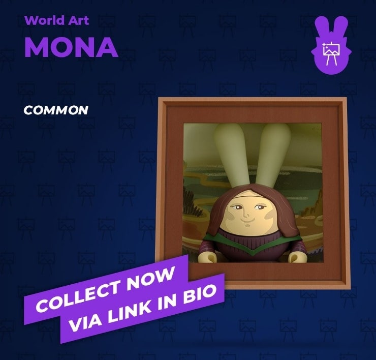  치코앤로코(chikoroko), OpenSea예정, 무료NFT 매일1개 지급, 8월16일 NFT(Gift of the Day) - Mona