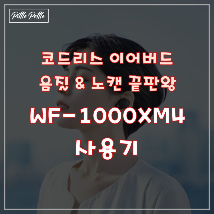  [코드리스 음질 그리고 노캔의 끝판왕] 소니(Sony)의 WF-1000XM4 장단점 리뷰. (QC-earbuds 보다 나을까?)