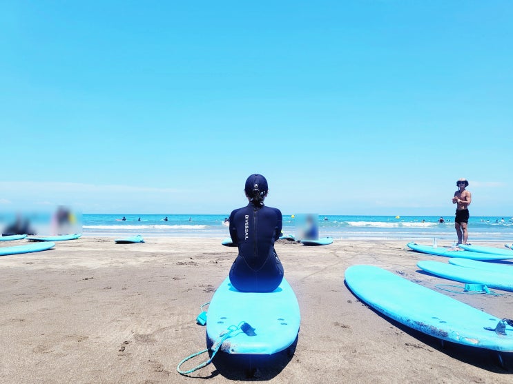 제주 서핑 추천 제주도 범서프 초심자 서핑 강습 굿 파도타기 성공!