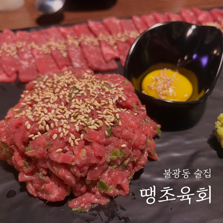  불광동 술집 땡초육회