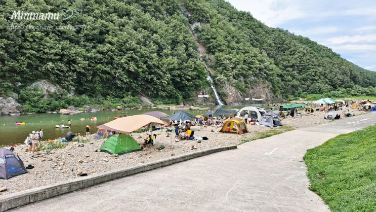  경주 산내 청룡폭포 시원한 폭포와 함께 즐길 수 있는 노지캠핑