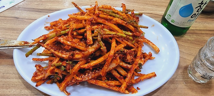  여로집 영등포 "오징어초무침, 오징어볶음, 오징어순대" 영등포역 맛집: 서울/영등포