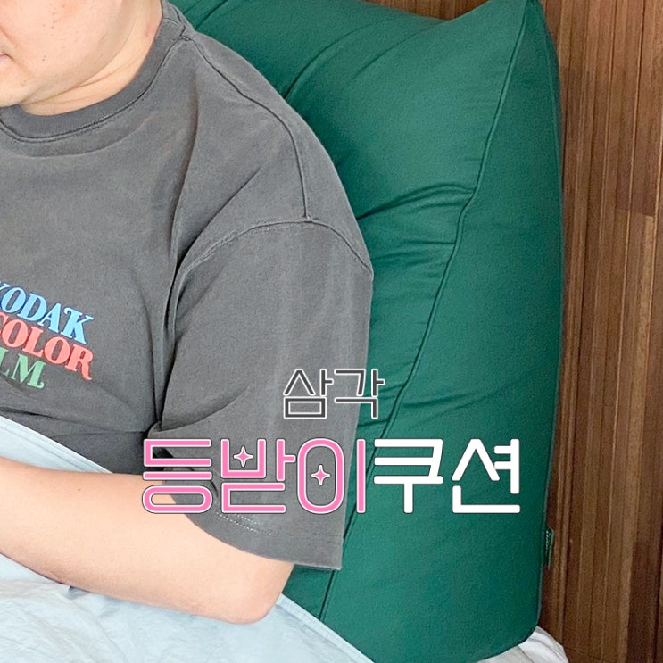  프리즘 삼각 등받이쿠션, 다리올리고자기에도 좋아