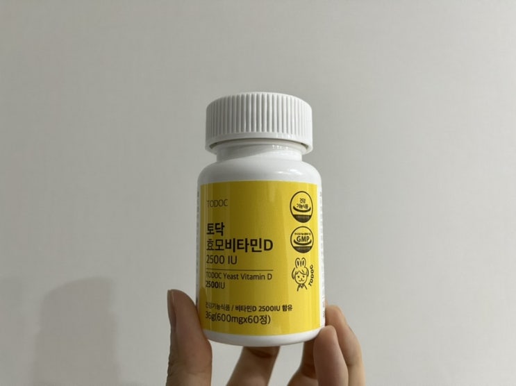  비타민D결핍에 직장인 필수 영양제 토닥효모비타민D
