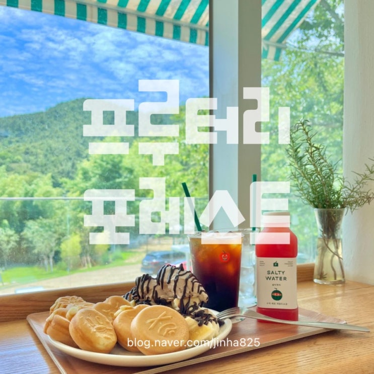 부산 해운대 카페 [프루터리포레스트] - 도심속 숲뷰 ! 애견동반 가능한 과일 디저트카페