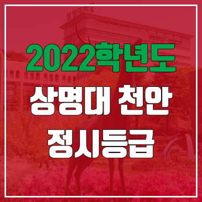 상명대학교 천안캠퍼스 정시등급 (2022, 예비번호) 상명대학교 천안캠퍼스 정시등급 (2022, 예비번호)