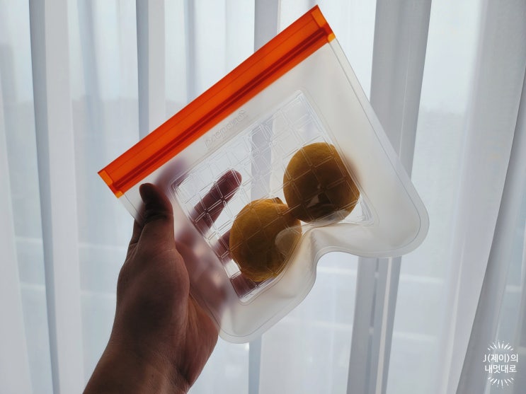 프리파라지퍼백 - 재사용 가능한 친환경 2중 강력밀폐 냉장고정리 지퍼백