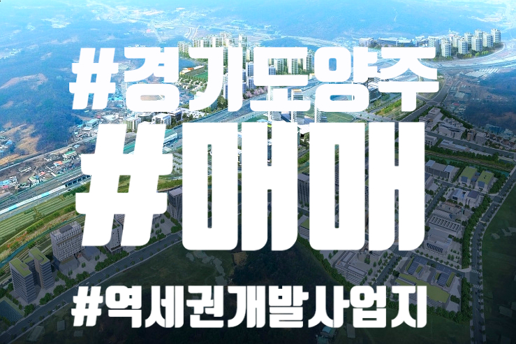  양주시 역세권 개발사업 예정지 바로 옆 토지