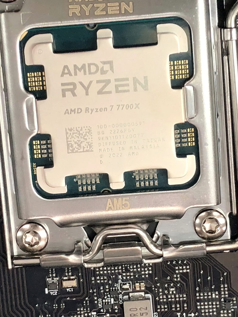 AMD 라이젠 7 7700X CPU 실물 유출 : 네이버 블로그