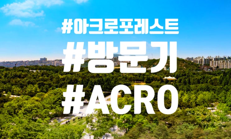  아크로 포레스트 방문기