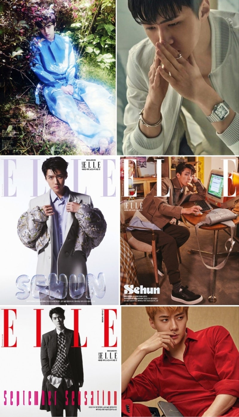 [EXO/Sehun] #2022_ELLE_September_Issue_Main_OhSehun #Sehun_and_LuxuryBrands #DiorMen_DiorAmbassador #TheManOfLouisVuitton...