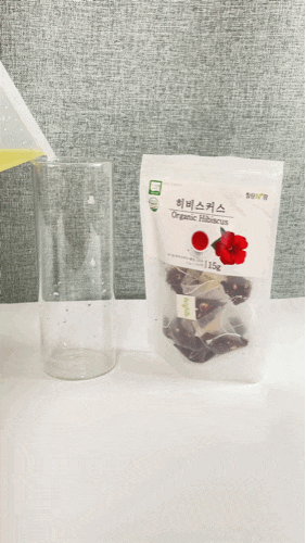  [티백차]힐링앤팜 히비스커스티로 히비스커스레몬에이드 만들기!