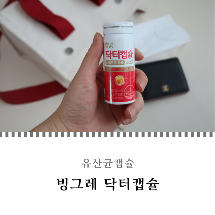  유산균 추천 매일 챙겨 먹는 빙그레 닥터캡슐 마이크로캡슐 유산균