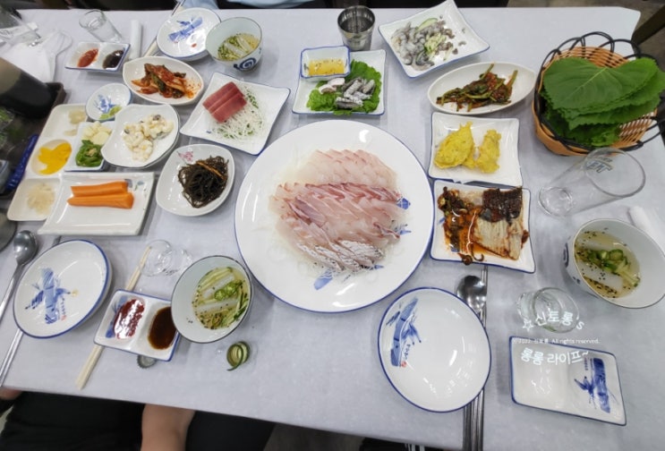  전주 신시가지 어민회횟집 여름 제철 민어회