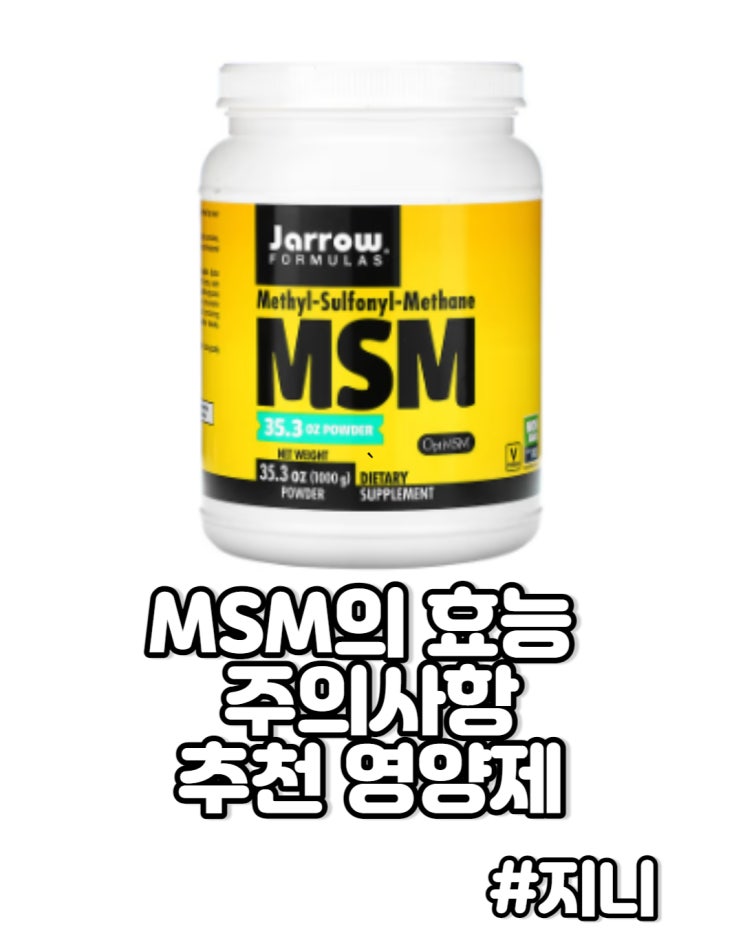 MSM의 효능 및 주의사항, 추천 영양제 MSM의 효능 및 주의사항, 추천 영양제