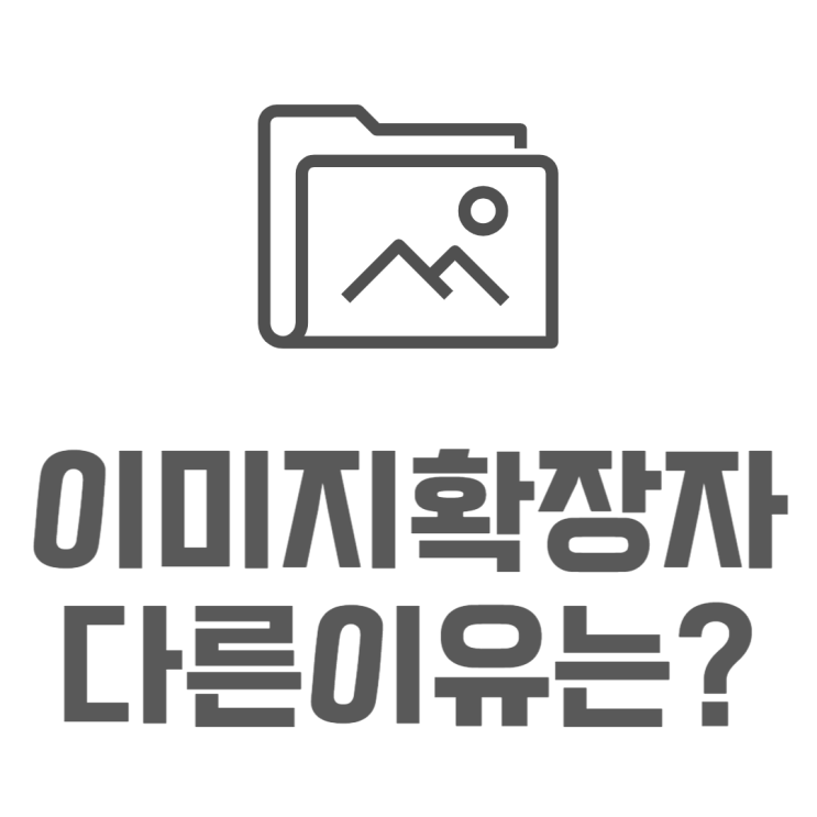 이미지 확장자 JPG GIF TIF PNG 등 어떻게 다를까?