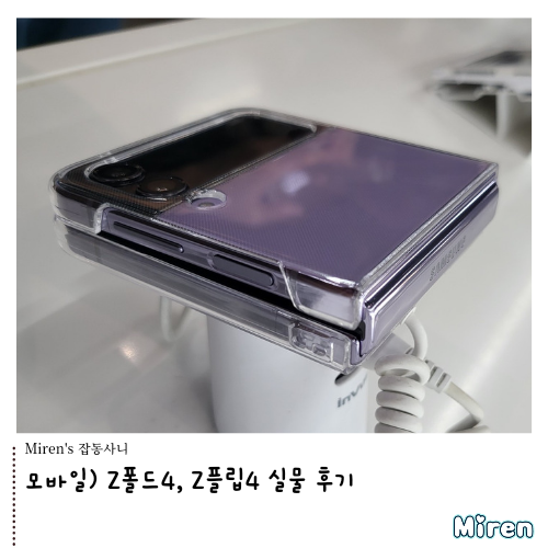  Z폴드4, Z플립4 실물 후기