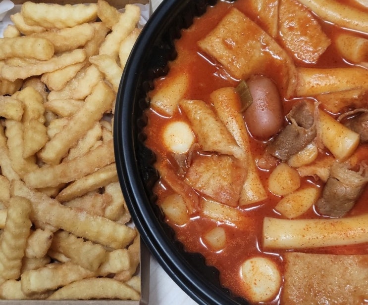  떡군이네 떡볶이 은평점 배달후기 차돌떡볶이 갈릭감자튀김 은평구 떡볶이
