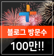  블로그 방문수 100만 달성!!!